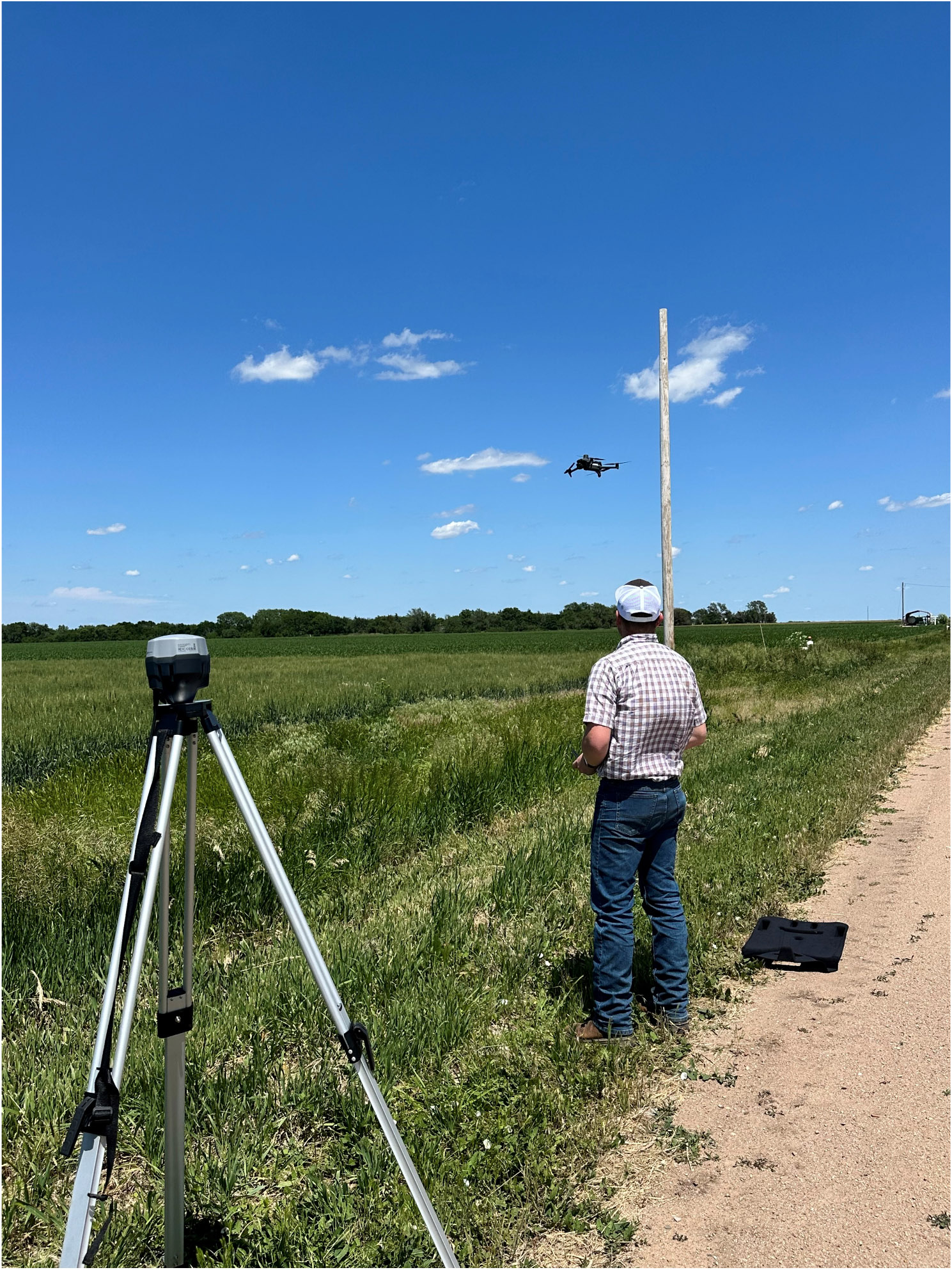 Kaden Spencer, collecting data for his MS thesis work.