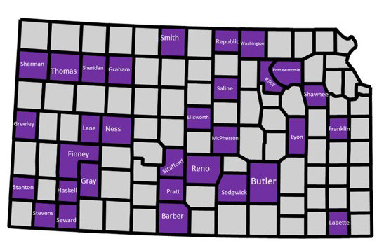 map of kansas counties
