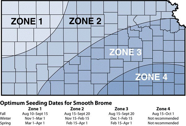 Map of zones in Kansas