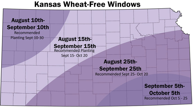 map of planting zones for Kansas