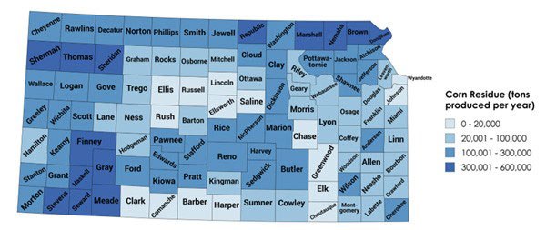 map of Kansas counties