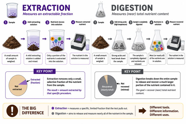 infographic on extraction versus digestion