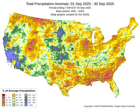map of the us rainfall amounts