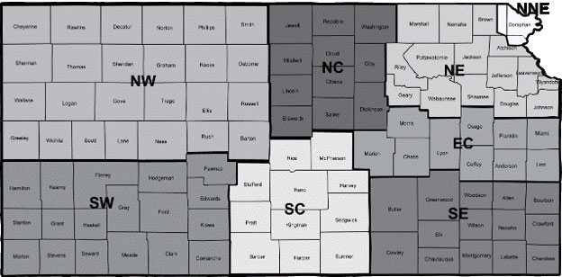 map of kansas districts