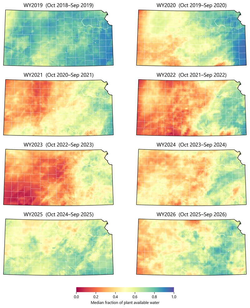 maps of soil moisture for kansas