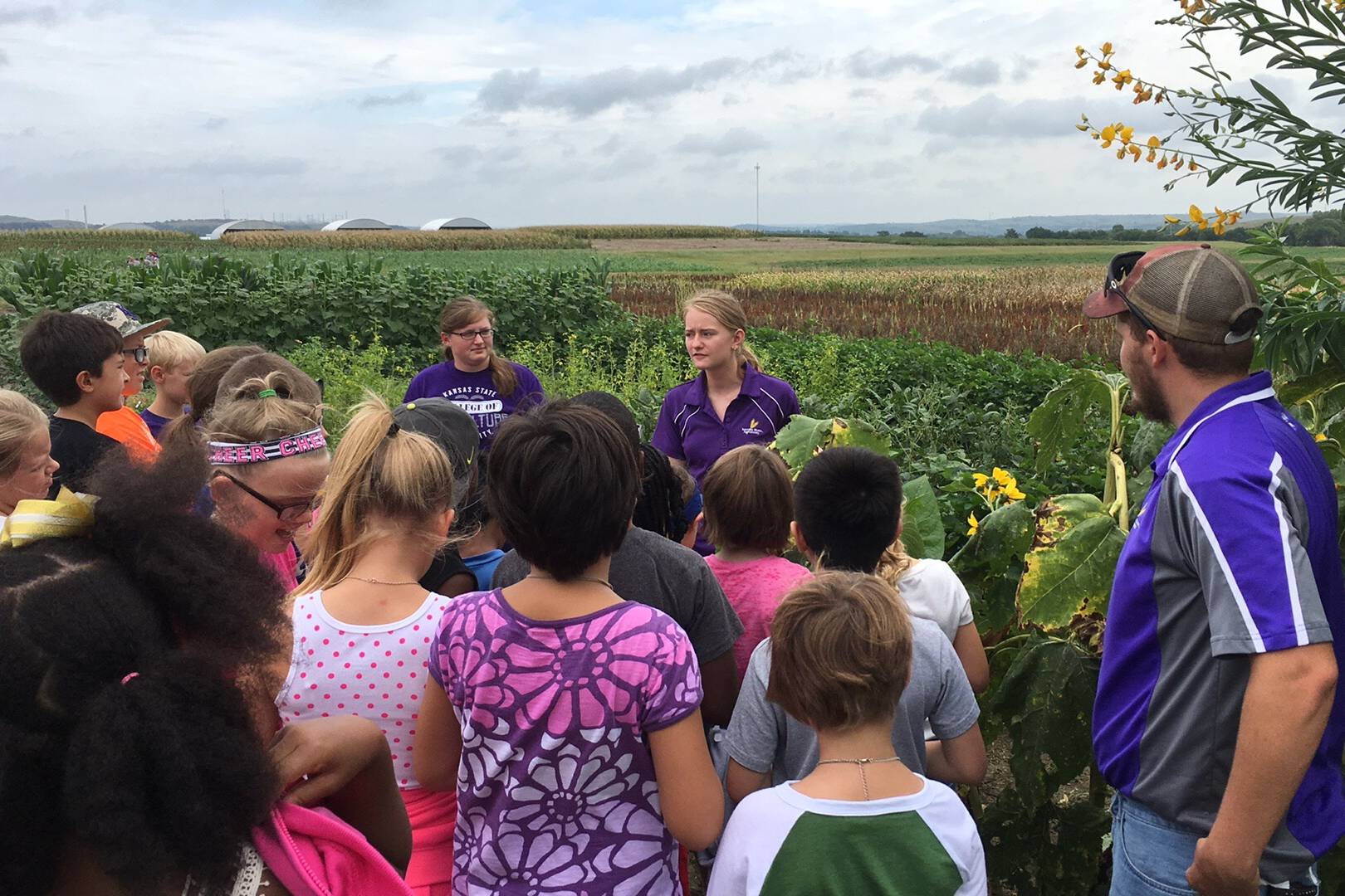 Agronomy students leading field day event